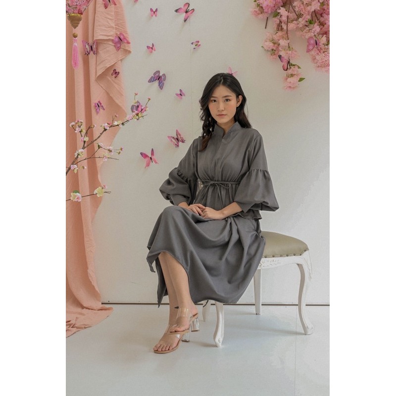 KANON - Yue Blouse and Assymetric Skirt Set - Set blouse dan rok shanghai pesta asimetris