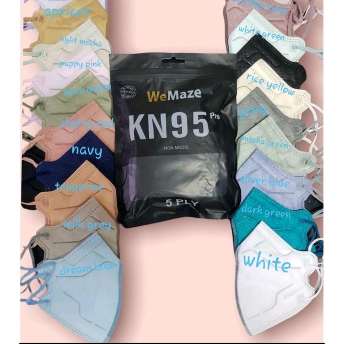 MASKER KN95 PRO WE MAZE WARNA ISI 10 LEMBAR