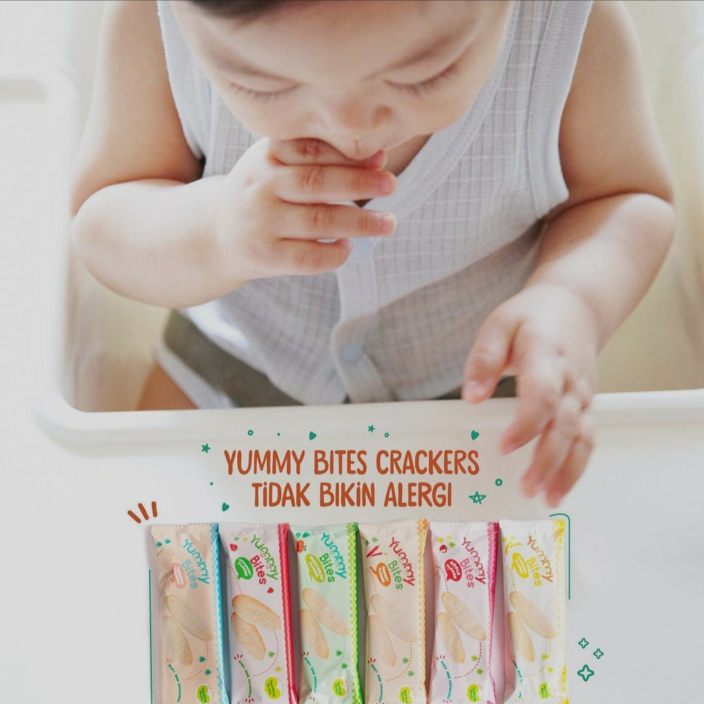 Yummy Bites Rice Cracker Yummy Bites Snack Makanan Bayi - Kabakids Store