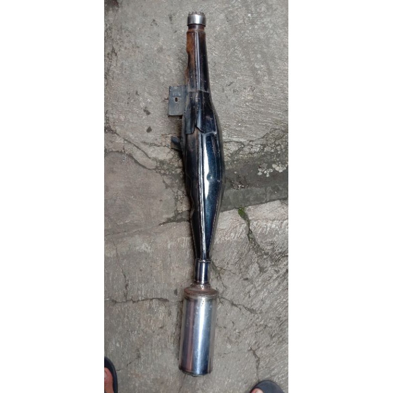 knalpot kenalpot motor Yamaha FizR original gembung hitam murah