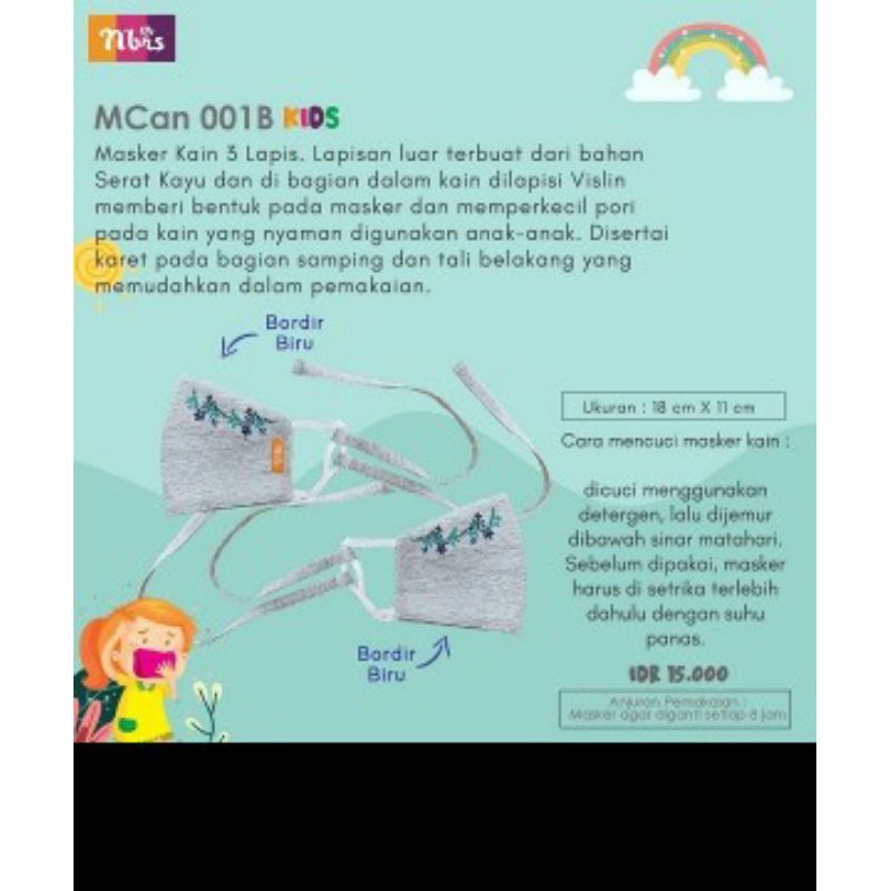 READY Masker Nibras MCAN 001 B Kids