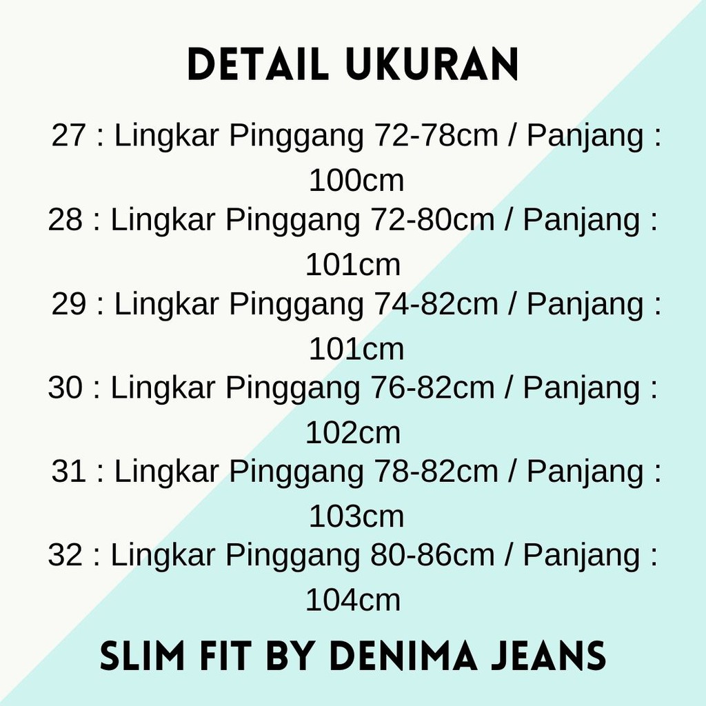 1KG MUAT 2PCS | DENIMA - CELANA JEANS PRIA STRETCH PREMIUM ZEG 13.5 OZ