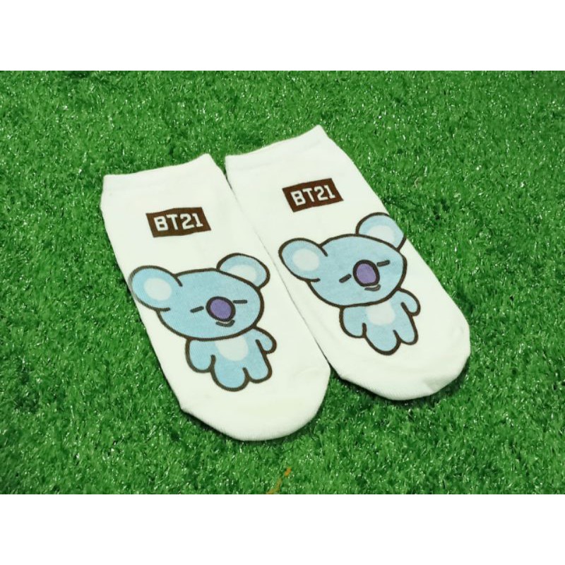 Kaos Kaki Pendek/BT21 Ankle Low socks motif BT21 KAOSKAKI BT21 MURAH KAOSKAKI BTS MALANG-KOYA 2ND