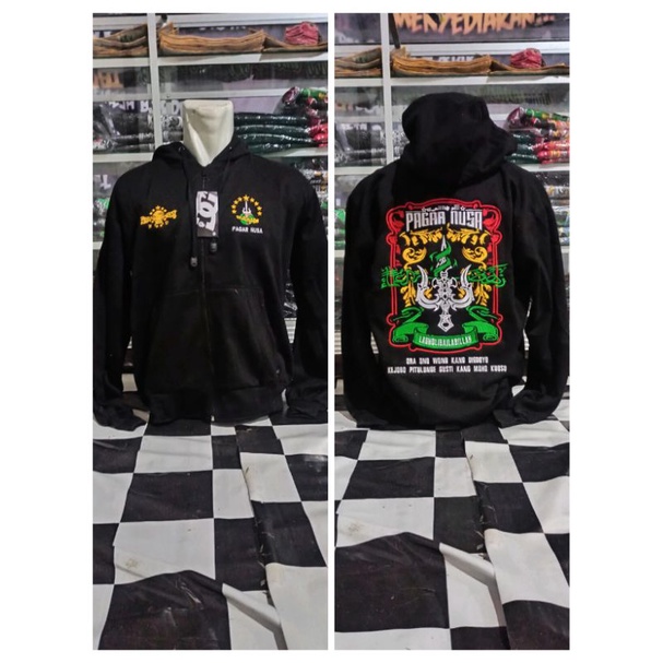 Jaket bordir - Hoodie bordir pagar nusa