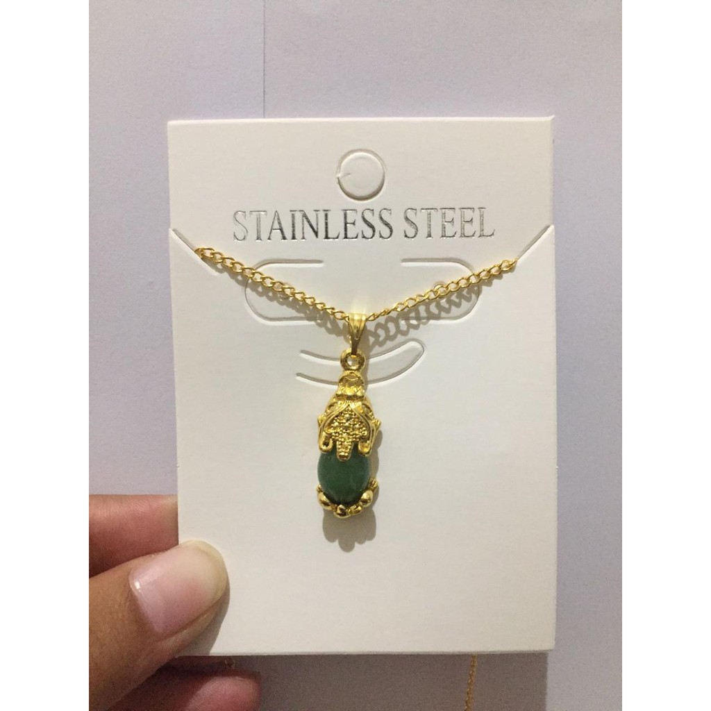 Kalung Titanium Stanless Stell liontin Berbagai Motif Kalung Mewah