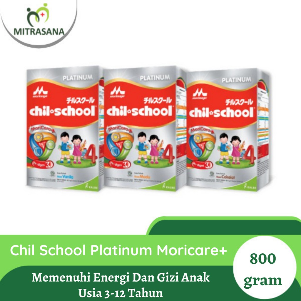 

Chil School Platinum Moricare+ Vanilla Madu Isi 800 gram