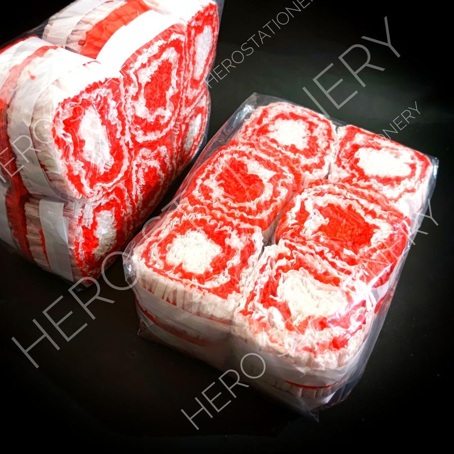 

Kertas krep jahit bendera merah putih . 12 roll ..