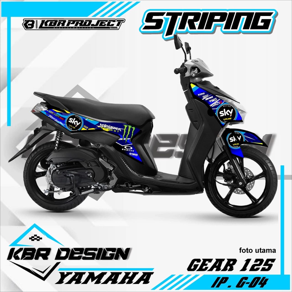 (COD) STICKER STRIPING GEAR 125 - STICKER STRIPING GEAR 125.04