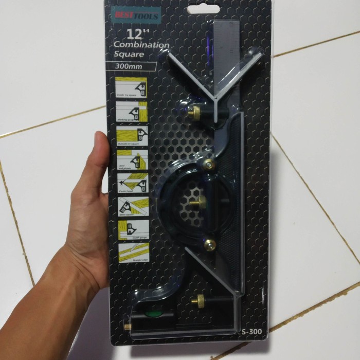 

Mantap Combination Square Stainless Steel Angel Ruler Multifunction / Siku Co Terlaris