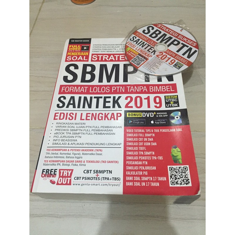 BUKU SBMPTN UTBK TPS TIM MASTER EDUKA PRELOVED 2019