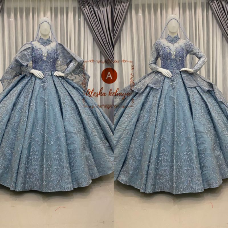 Gaun pengantin barbie premium 3 in 1/Wedding dress