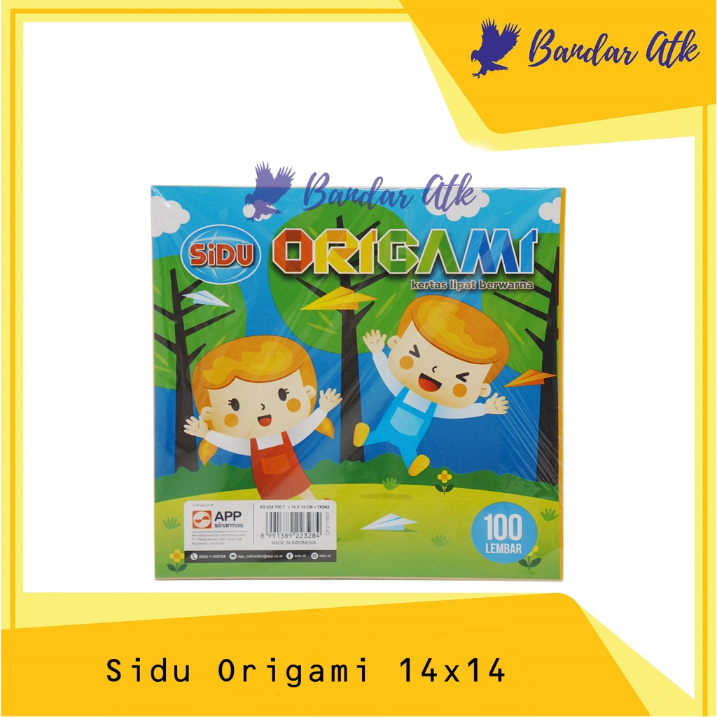 

SIDU Origami 14x14 Kertas Lipat Warna Isi 100 Lembar [1 PACK]