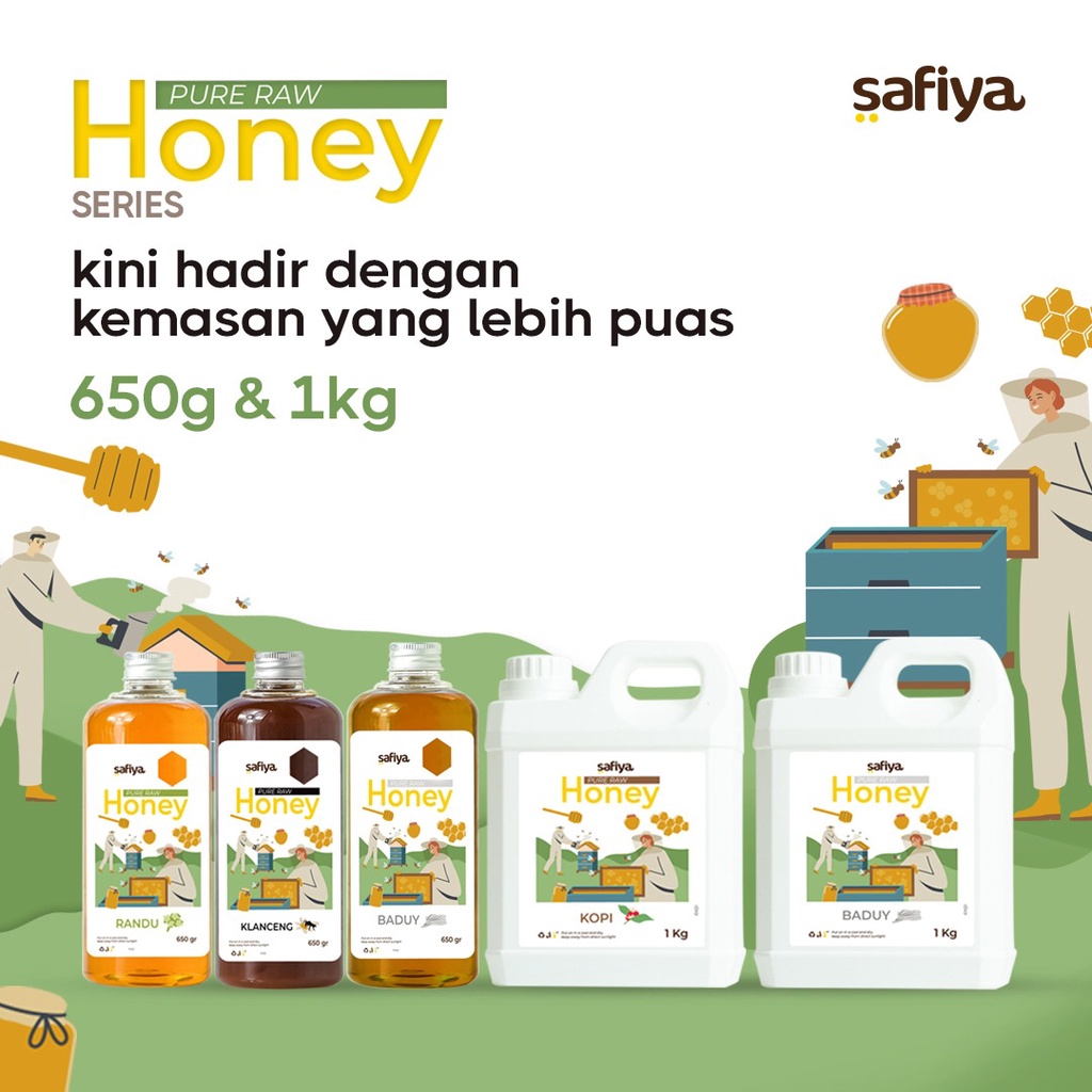 Madu Murni Safiya 650 gram Pure Natrue Raw Honey Premium Quality