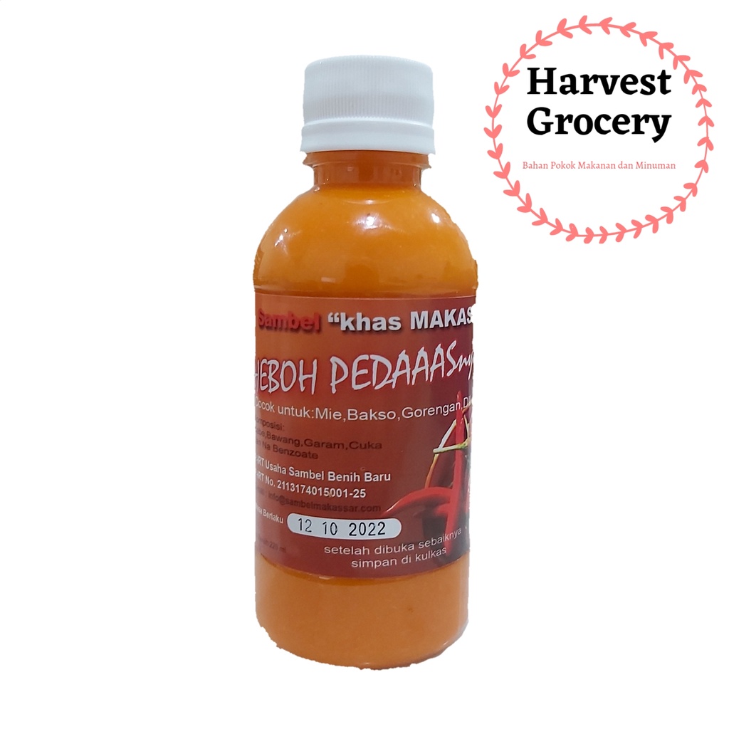 

Sambal Khas Makassar Heboh Pedas 220Ml