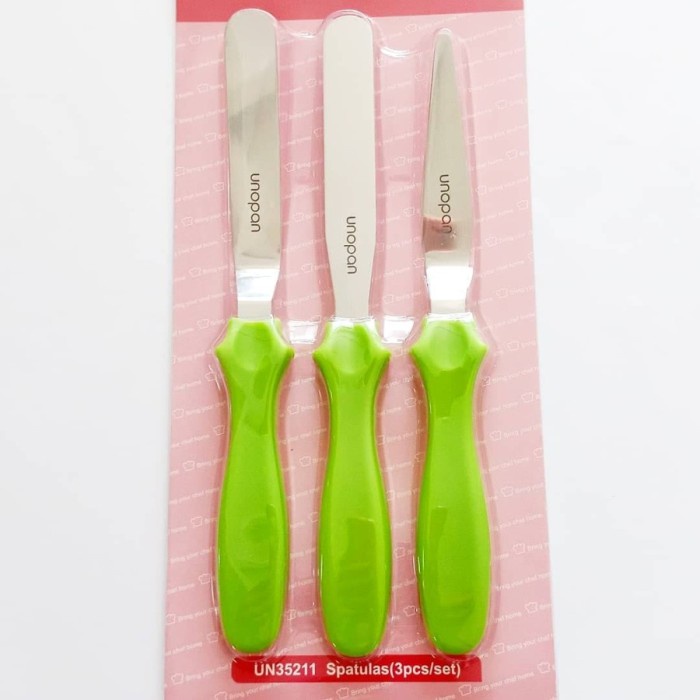 Unopan UN35211 - set 3pcs Unopan stainless butter cream spatula