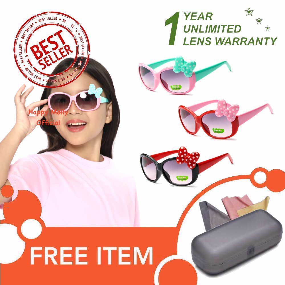 Kacamata Fashion Anak UV 400 (Design Korea) Laki-laki &amp; Perempuan - HM688 ( Group ) FREE Kotak