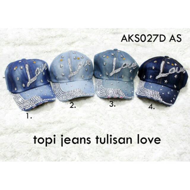 Terjual love topi jeans c6d2c07ad8 - matbakh-mounati.com