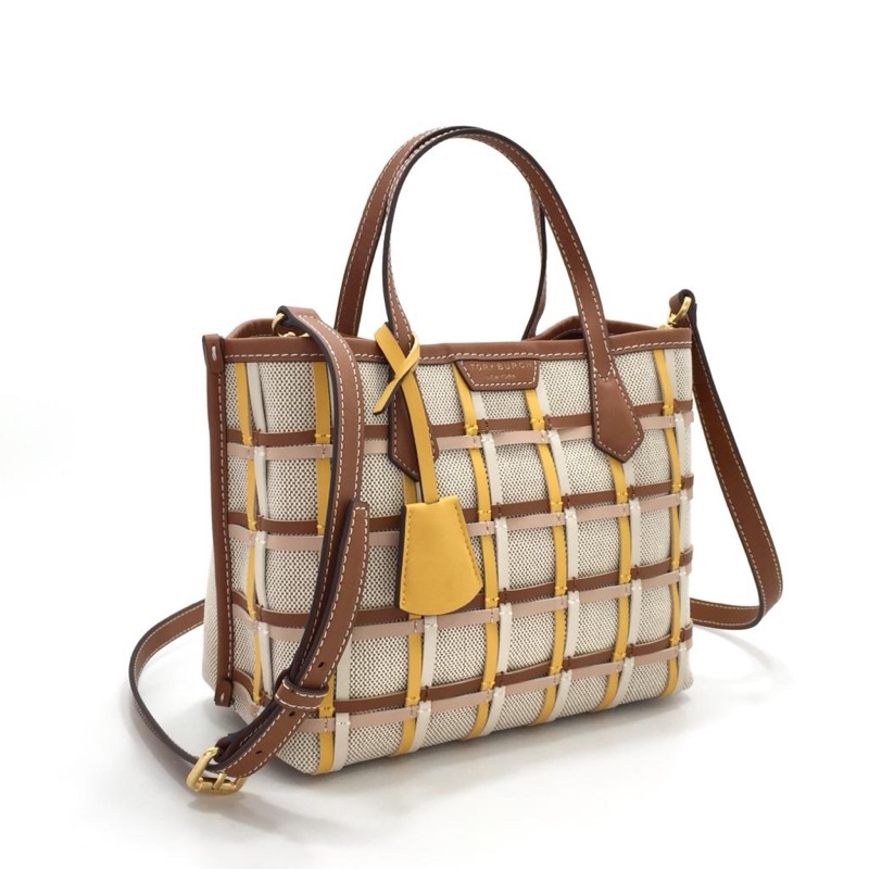 TB Perry Canvas Small Triple-Compartment Tote