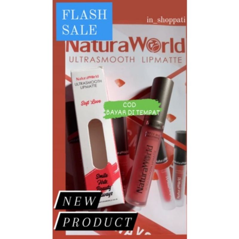 SOFT LOVE Lipmatte naturaworld awet 16jam ORI