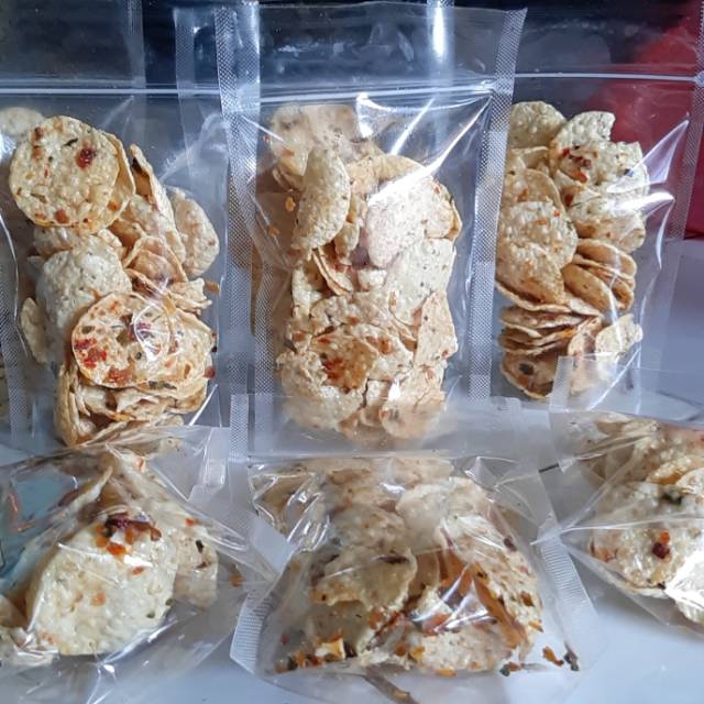 

Keripik opak balado ebi dan original