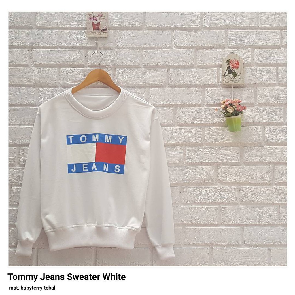 tommy jeans sweater white