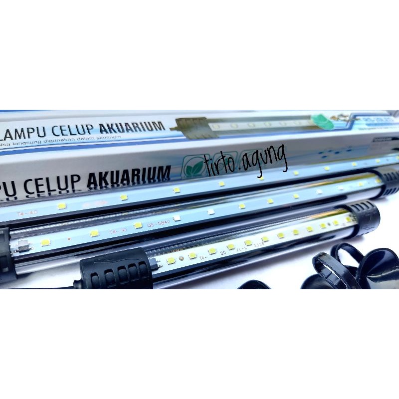 LAMPU LED AQUARIUM 20-60CM BERGARANSI PUTIH BIRU PUTIH 3 WARNA 20CM 30CM 40CM 50CM 60CM