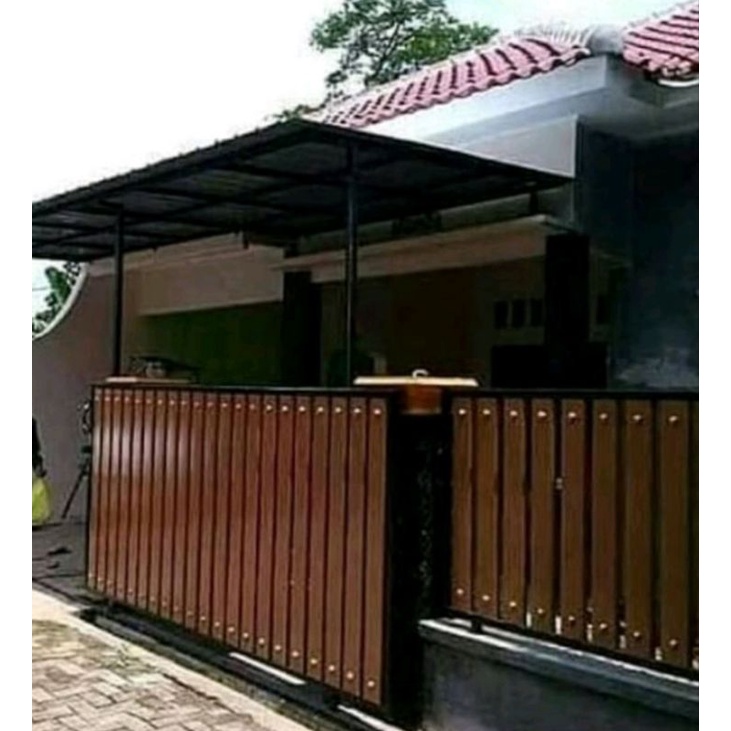 Pintu gerbang pagar GRC Jogja murah harga per meter persegi