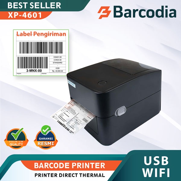 Xprinter BARCODE PRINTER - THERMAL PRINTER LABEL 4610B 4&quot; A6 (WIFI) / PRINTER RESI ONLINE