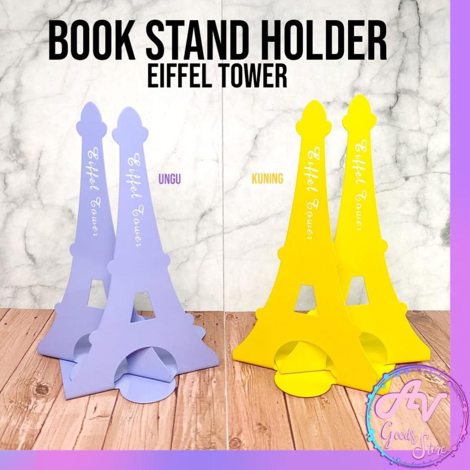 

TPH -J Book Stand / Sandaran Buku / Penyangga buku / pembatas buku / Book end fancy besi (2pcs) jvel