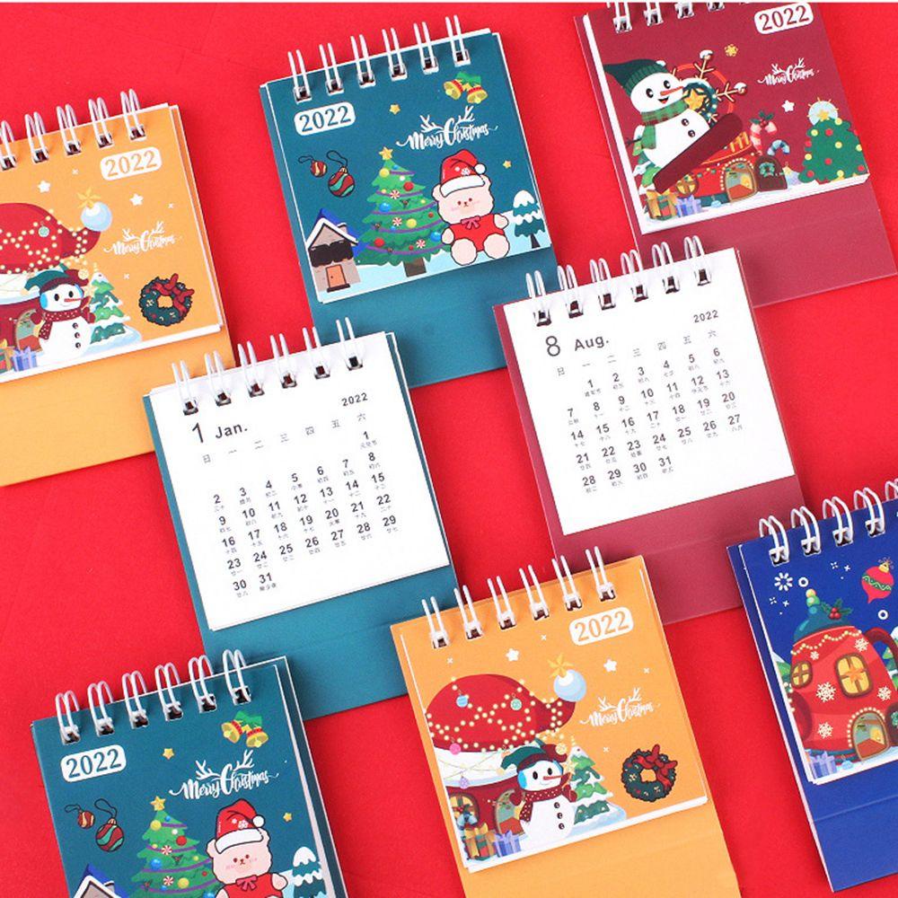 Pineapple Animal Kalender Meja Organiser ChristmasTree 365hari Kawaii Stationery Dekorasi Desktop ​ Rumah