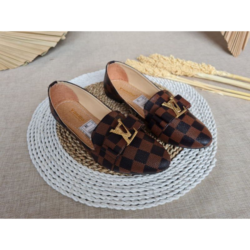 ABBUSHOES BM 56-sepatu platshoes lv wanita