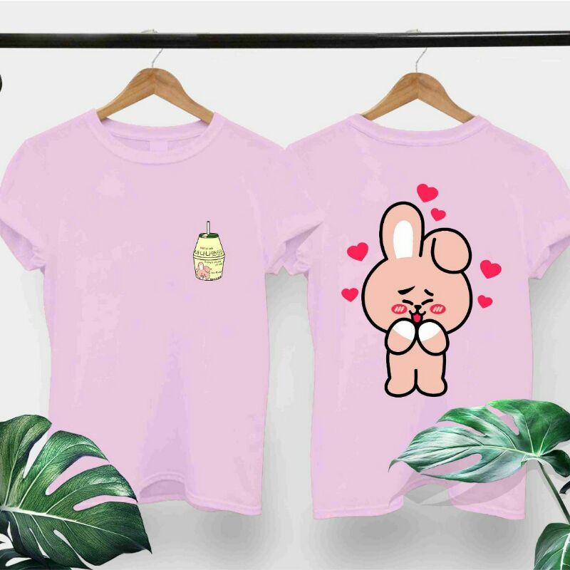 KAOS ATASAN BT21 BAHAN KATUN ALLSIZE