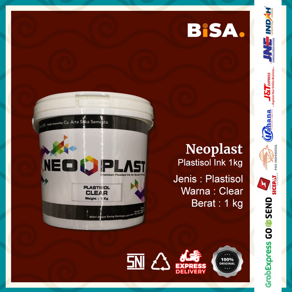 TINTA SABLON PLASTISOL NEOPLAST CLEAR 1KG