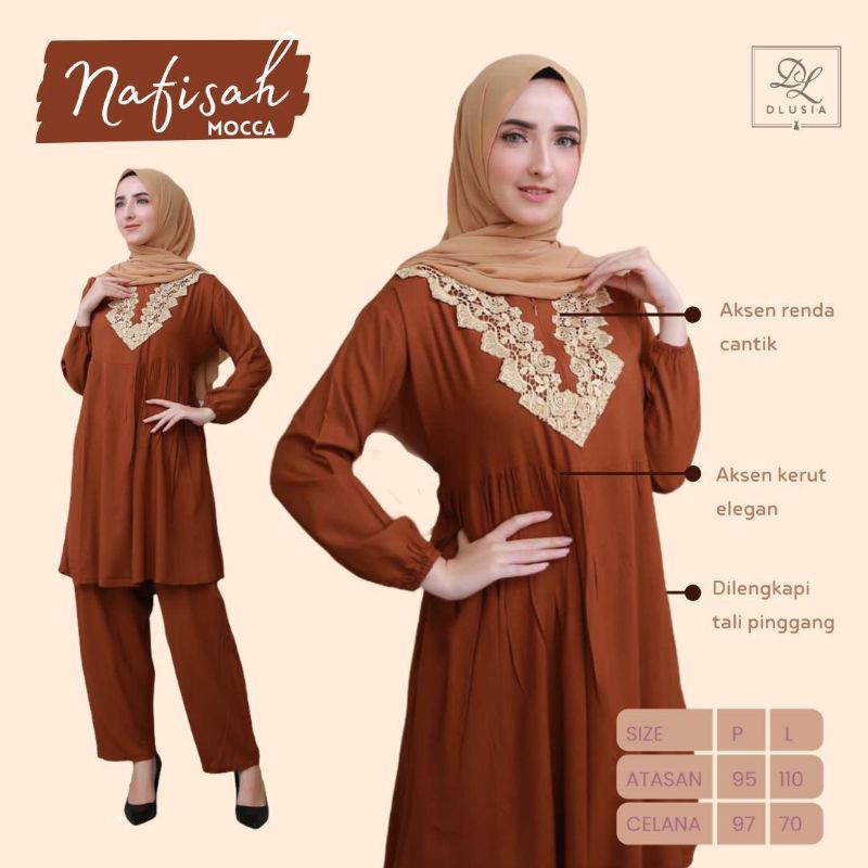 Daster Arab DLUSIA NAFISAH Baju setelan Tunik Rayon