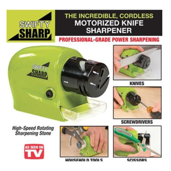 Populer Alat Pengasah Pisau, gunting, obeng Automatis elektrik Swift Sharp