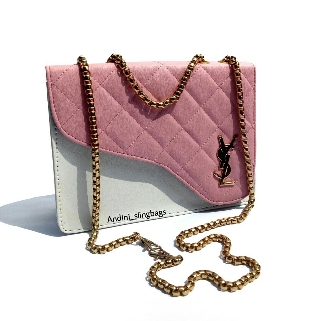 Tas selempang wanita terbaru murah (MUAT HP DAN DOMPET) SLINGBAG WANITA TALI RANTAI