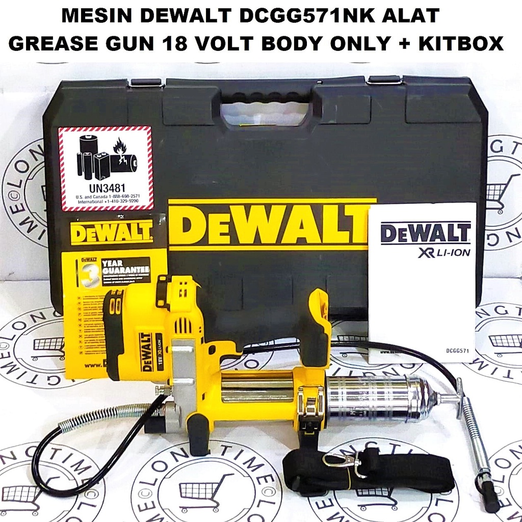 Jual DEWALT DCGG571 GREASE GUN 18V LITHIUM LON M18 VOLT DCGG 571