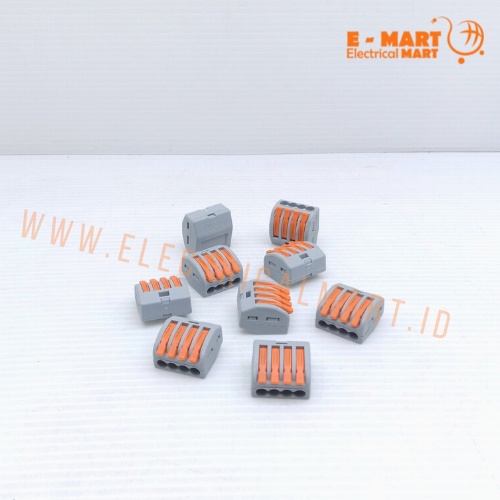 Terminal Konektor Kabel Listrik 2 3 4 5 8 PIN / Terminal Blok Penghubung Sambung Kabel Model WAGO PCT QUiCK CONNECT