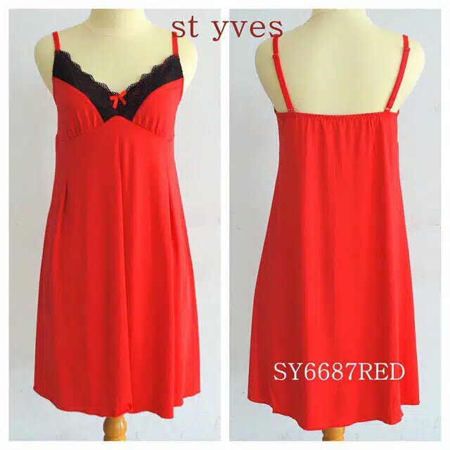SEXY LINGERIE / BAJU TIDUR BRANDED ST YVES SIZE S M BAHAN ADEM, HALUS, LEMES, SEXY DRESS / BABY DOLL