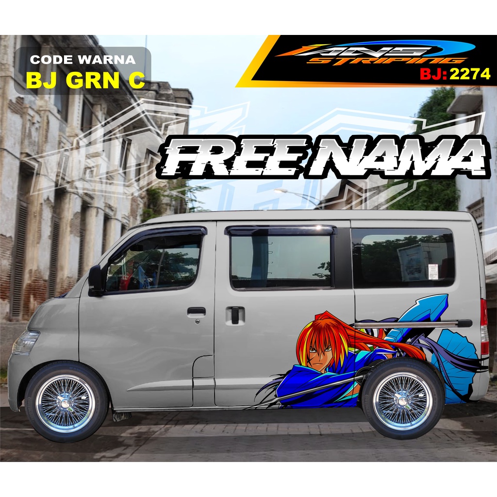 VARIASI STIKER MOBIL GRANMAX / VARIASI STIKER MOBIL LUXIO / STICKER DECAL BODY SAMPING MOBIL AVANZA XENIA / STIKER MOBIL