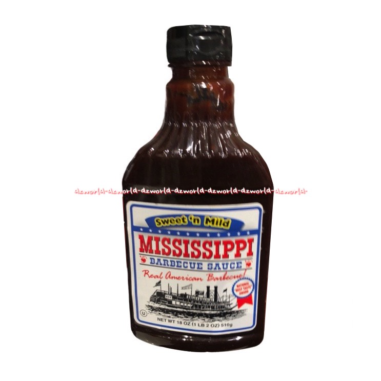 Mississippi Barbecue Sauce 510gr Original Sweet Mild Sweet Apple Real American Barbeque Saus Barbeku BBQ Saos Misisipi Missisipi