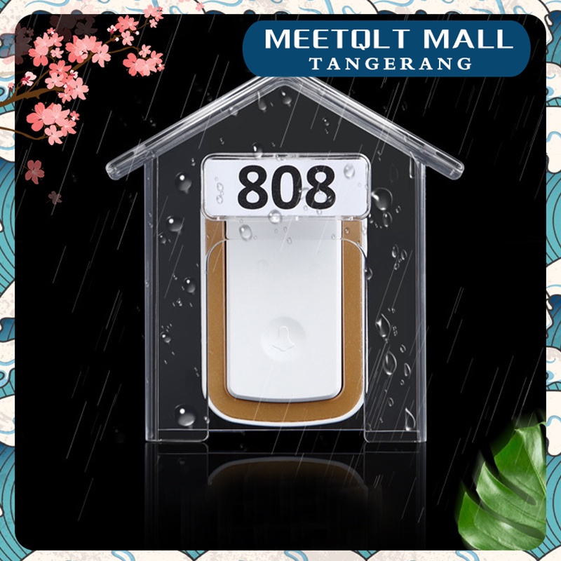 Hujan Penutup Button Pelindung Dari Bel/Rain Cover Doorbell/Outdoor Acrylic Penutup Tombol Bel Rumah/Door Bell Rain Cover