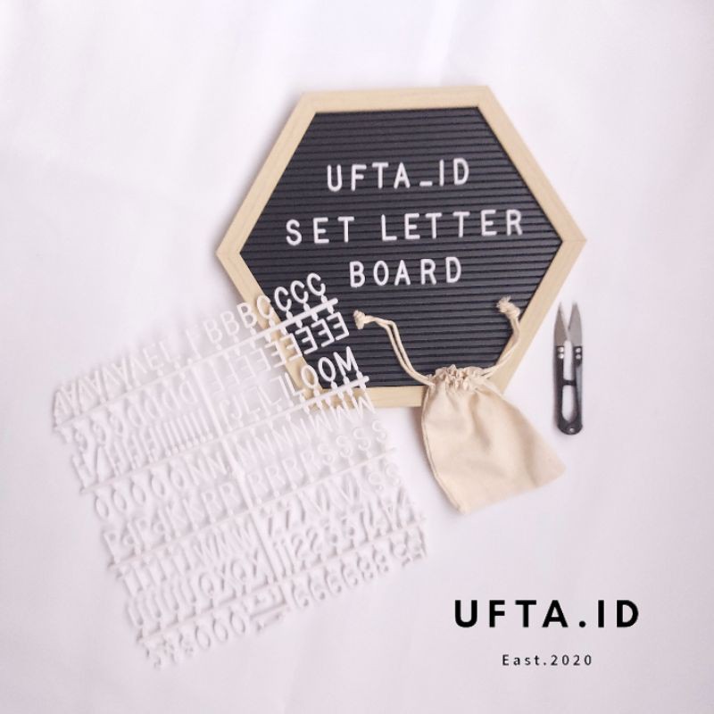 

FELT LETTER BOARD / LETTER BOARD HEXAGON / papan nama bayi / Hexagon