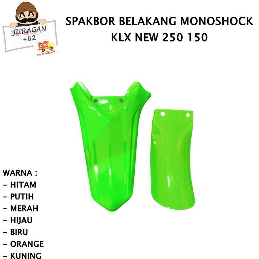 SPAKBOR SET KLX NEW 150 250 DTRACKER BELAKANG COVER LUMPUR MONOSHOCK D TRACKER