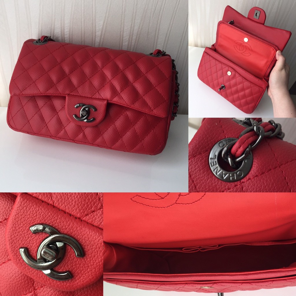 Tas Wanita Chanel Classic Mini Caviar Premium Branded Woman Women