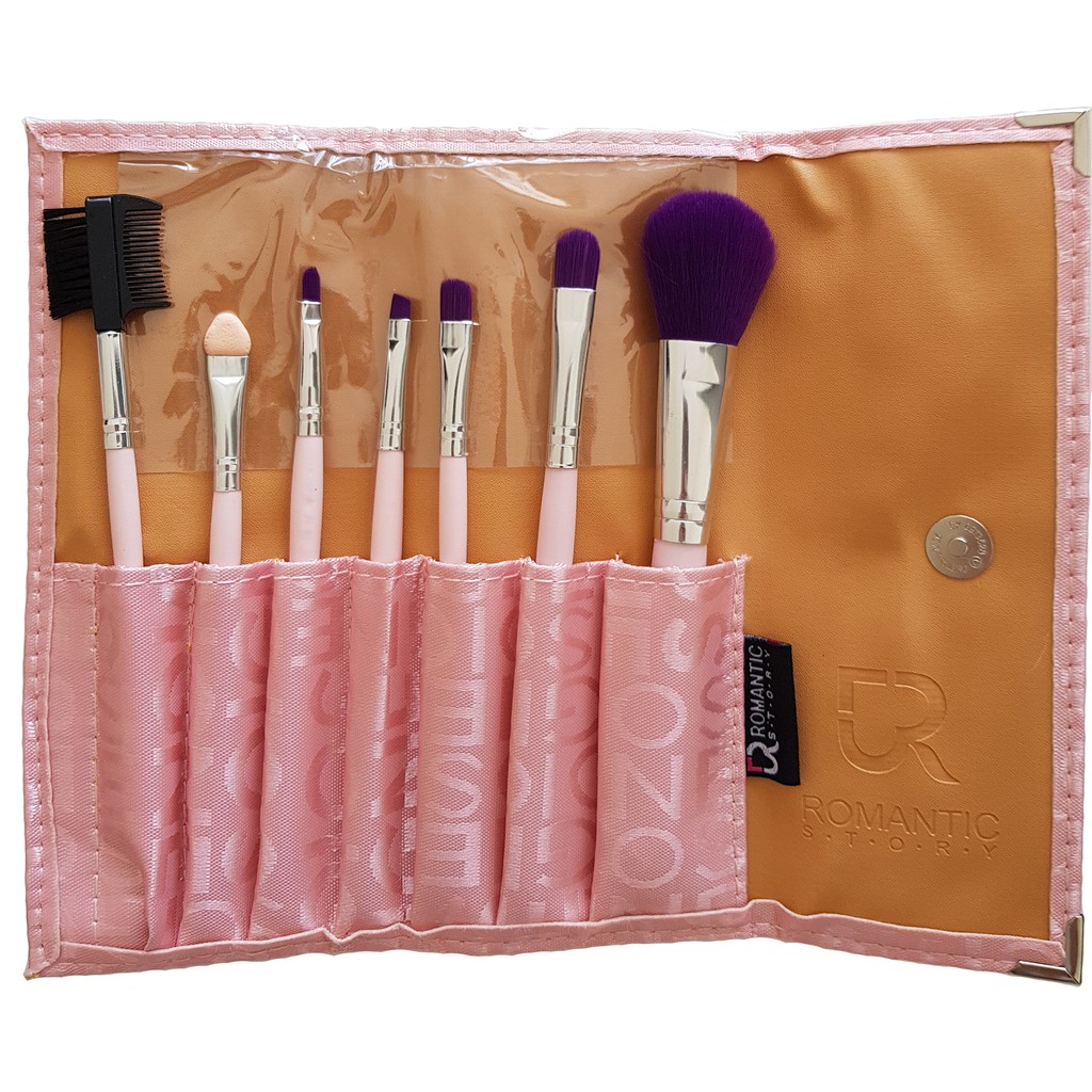 Dompet Make Up Brush Set 7 in 1 Packingan Tas Make Up Tools Kosmetik Kuas Set 7 in 1