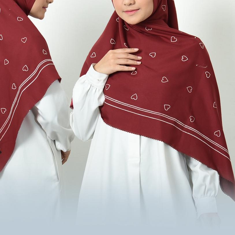 ← JILBAB VOAL SYARI MOTIF LOVE / JILBAB OSCARA SYARI MOTIF LOVE / KERUDUNG SEGIEMPAT MOTIF VOAL MIRA