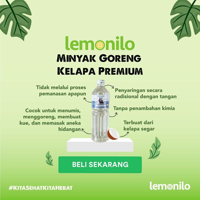 Lemonilo Minyak Goreng Premium (Minyak Kelapa)