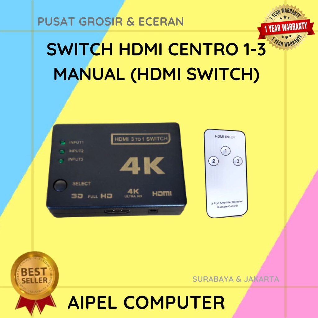 HS3 | SWITCH HDTV CENTROO 1-3 MANUAL (HDTV SWITCH)