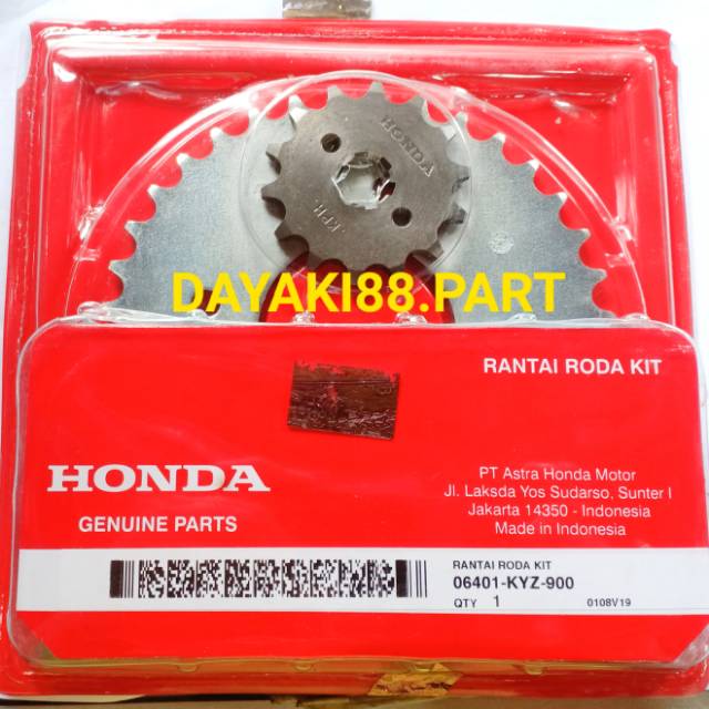 Gir set Supra x 125 Helm-In Karbu & Supra x125 Helm-In FI asli Honda